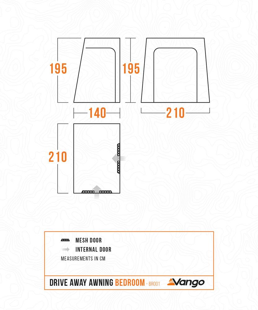 BR001 - Drive Away Awning Bedroom - Floorplan