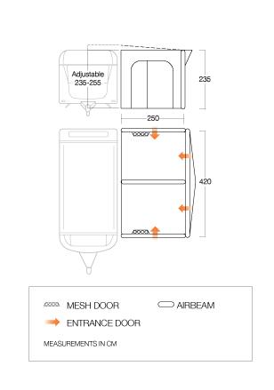 Riviera Air 420 All Season - Dropped - Floorplan