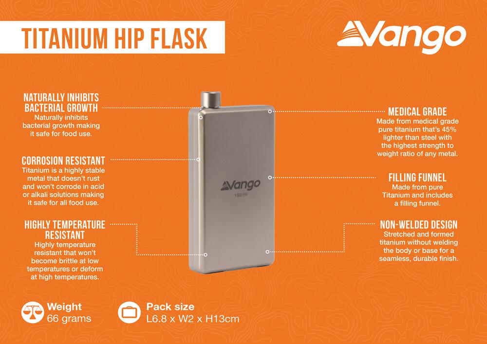 Titanium Hip Flask 120ml - Floorplan