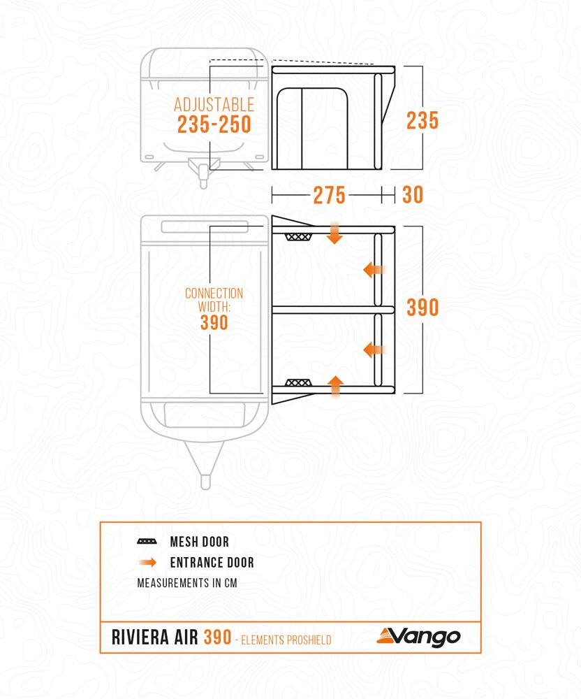 Riviera Air 390 Elements ProShield - Floorplan