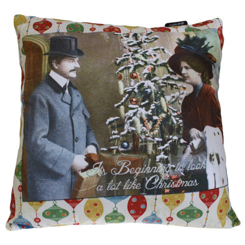 'It's Beginning To Look a Lot Like Christmas' cushion cover