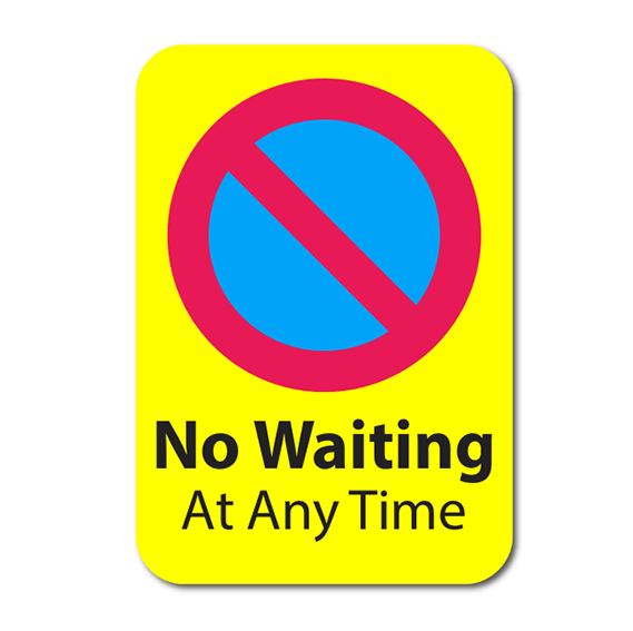 No Waiting Sign