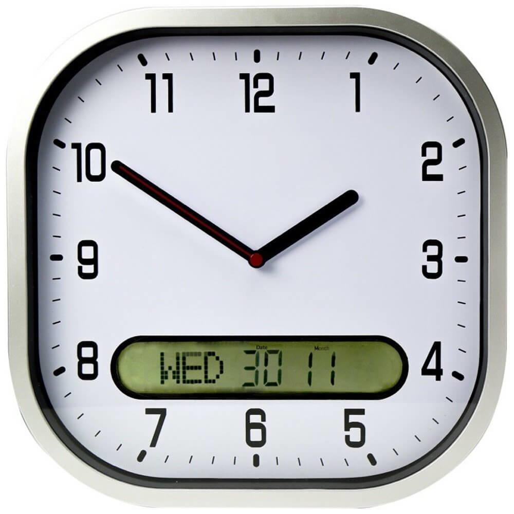 Large Clock With Day Date And Time