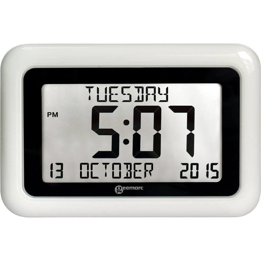 Geemarc VISO10 Calendar Clock Battery Powered Day Clock