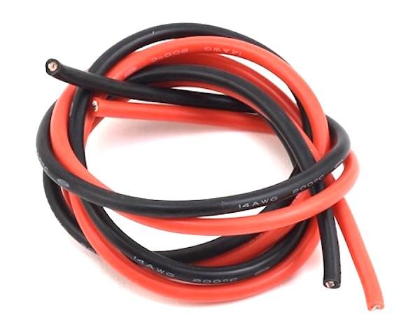 14awg Silicone Wire 0.5M Black and Red