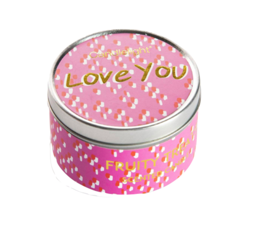 candlelight love you candle