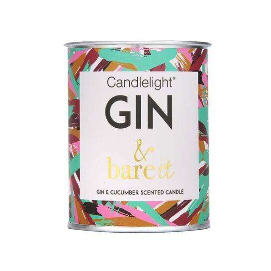 candlelight gin & bare it candle