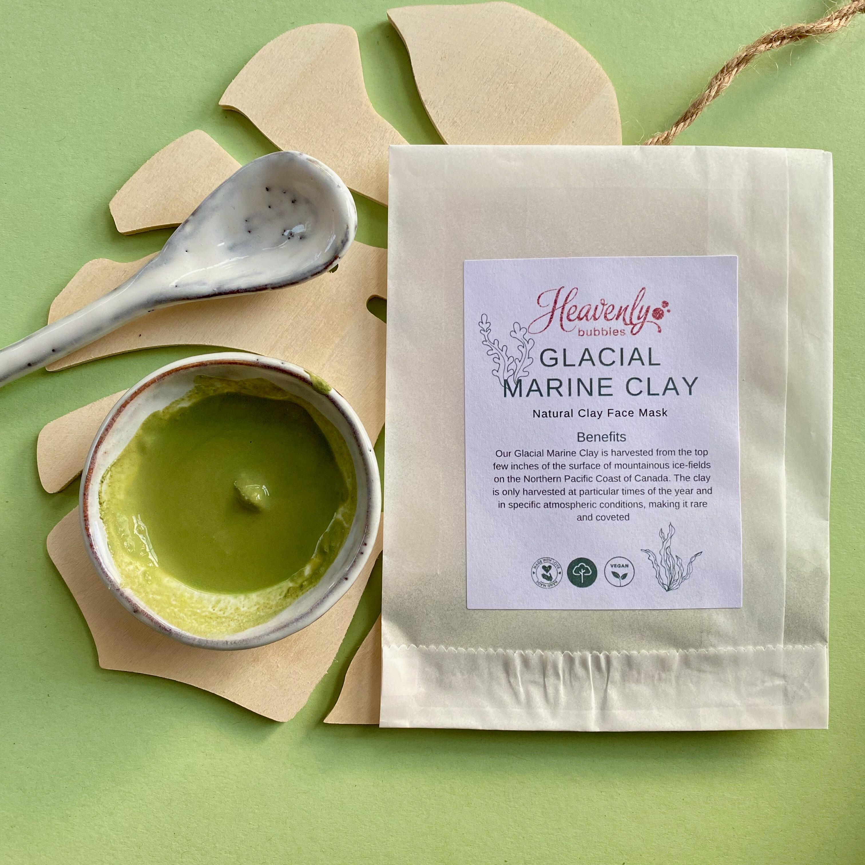 Green Clay Face Mask Applied to Face – Deep Detox Vegan Skincare