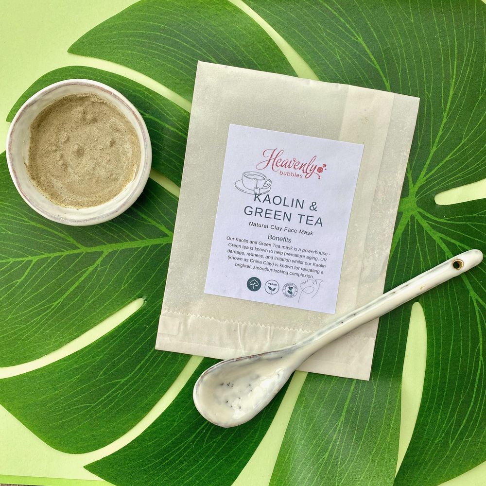 Natural Green Tea and Kaolin Clay Powder – Gentle Clarifying Skincare