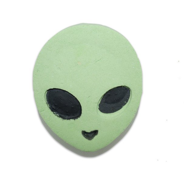 green alien bath bomb