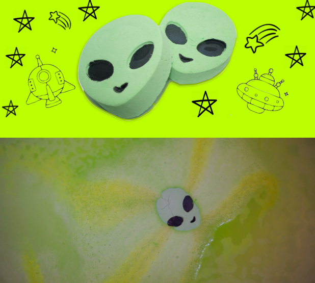 fizzy alien bath bomb