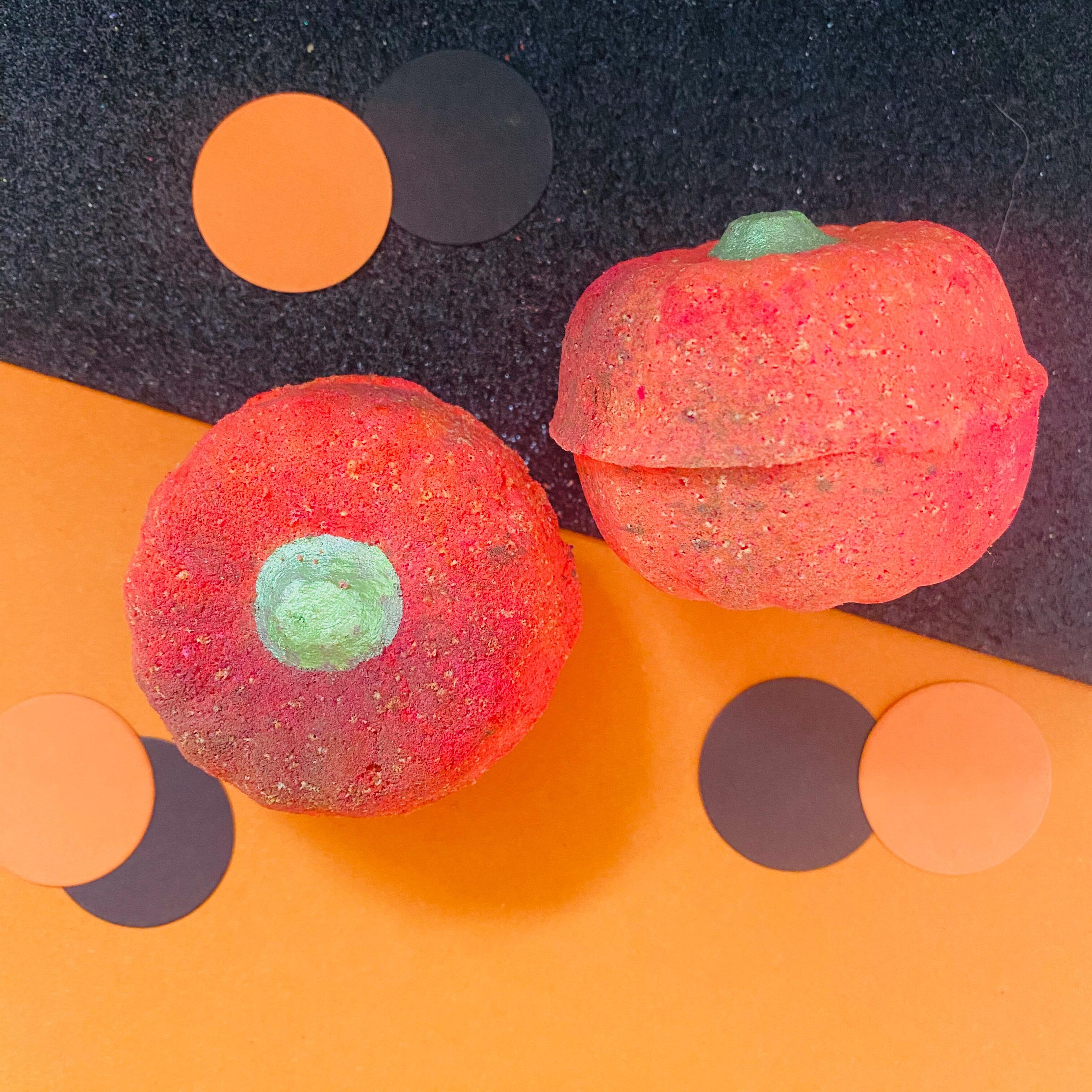 handmade pumpkin bath bomb uk