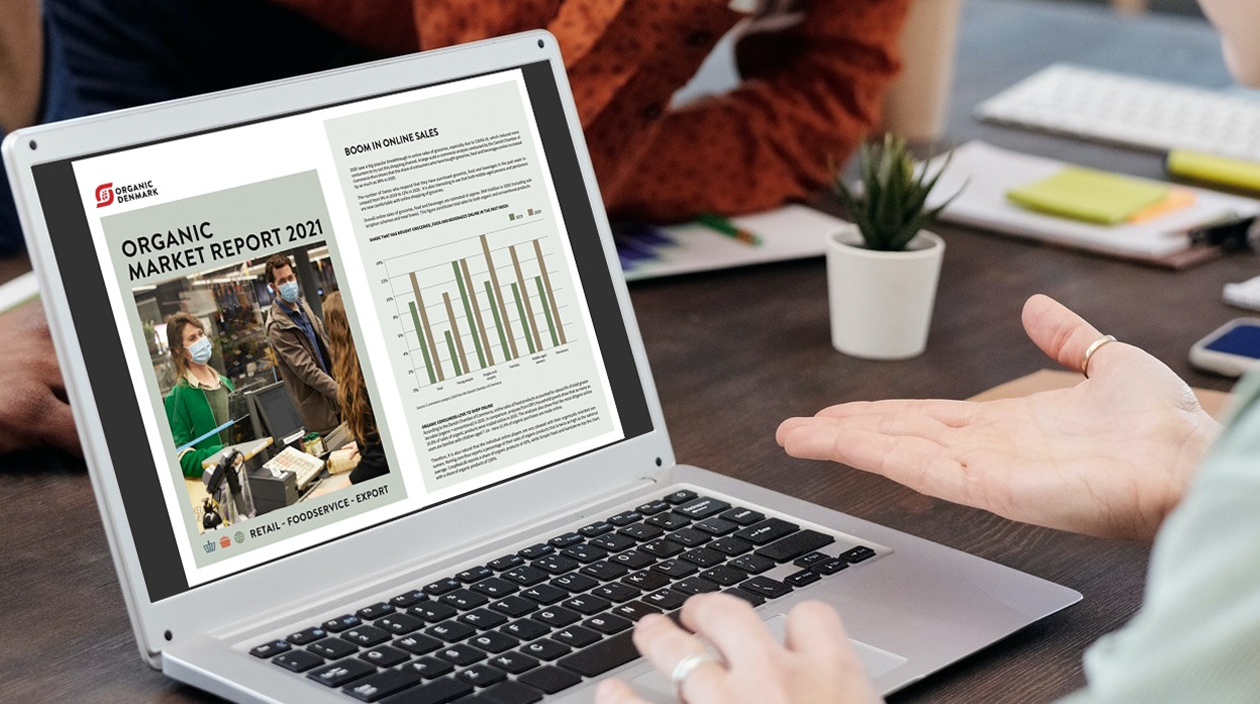 <h3 class="headline-height">ORGANIC MARKET REPORT 2021</h3><div class="box-height">In the organic market report 2021, you get a comprehensive overview of the market situation for all sales channels in 2020. Here you can be updated on the market development for organic foods in the Danish retail trade and foodservice sector.</div>