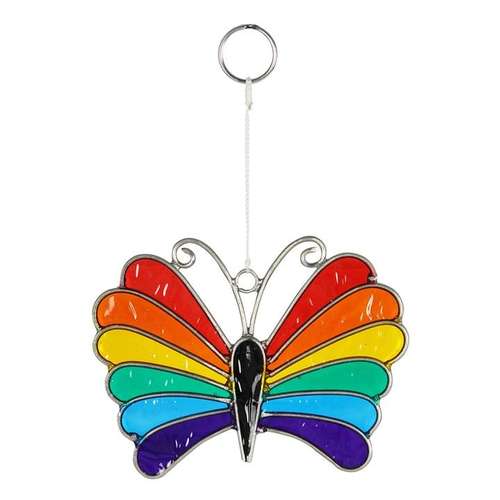 Rainbow butterfly sun catcher