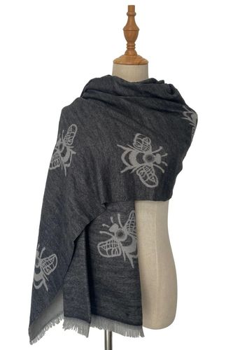 bee print scarf