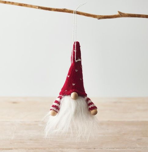 hanging nordic gonks red