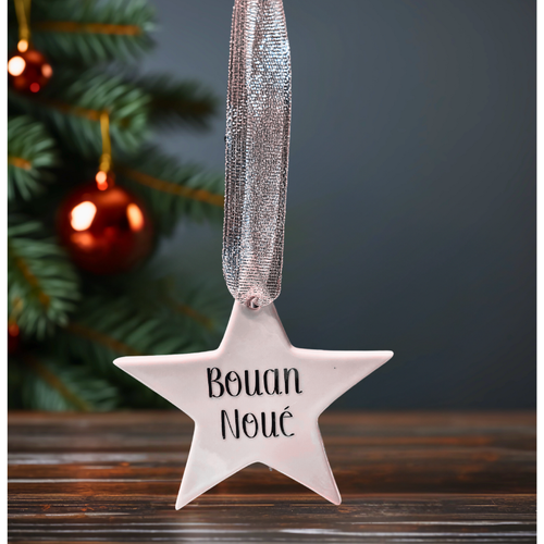 bouan noué ceramic star silver