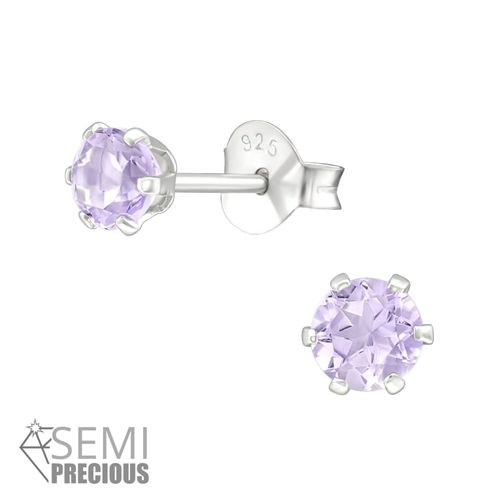 silver & amethyst earrings
