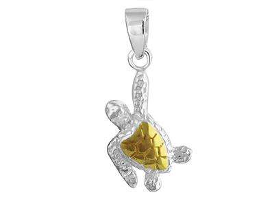 silver turtle pendant