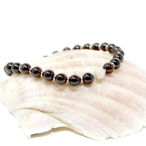 Garnet & Silver bracelet