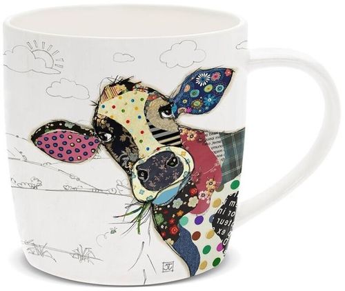 connie cow bug art mug