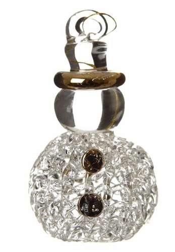 glass snowman xmas ornament