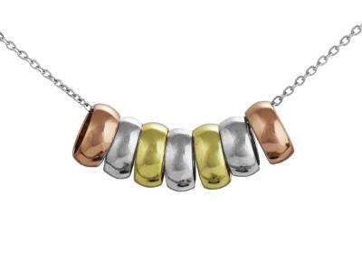 silver 7 ring necklace