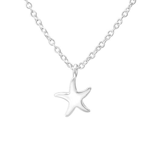 silver starfish pendant
