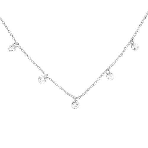 sterling silver cubic zirconia necklace