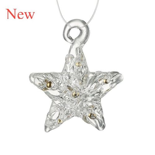 spun glass star decoration