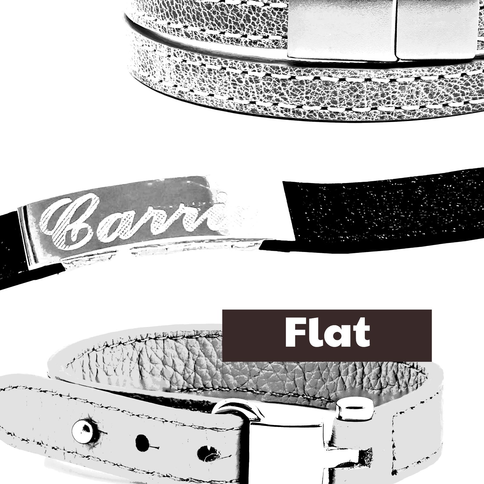 Flat Leather Bracelets