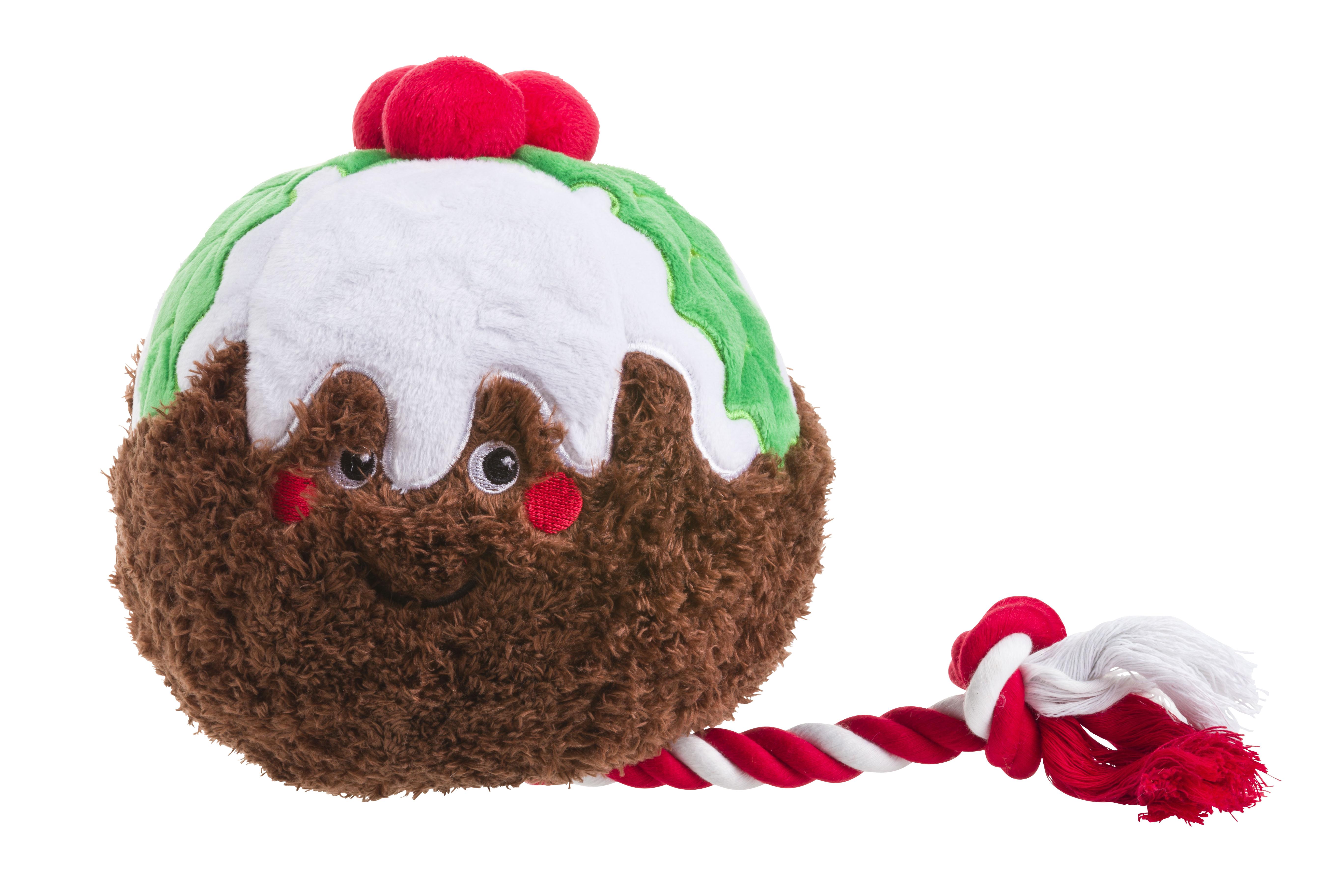 dog toy christmas pudding