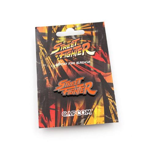 Street Fighter Pin Badge Logo Colour