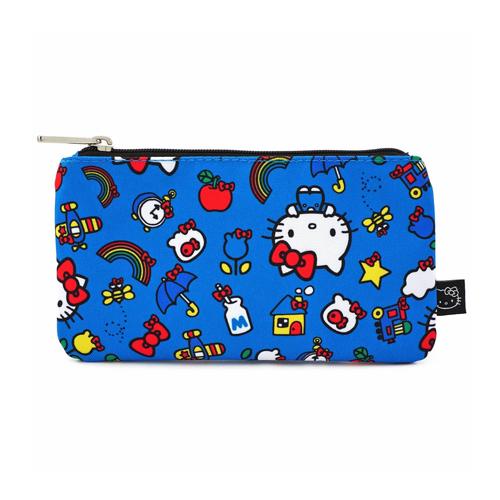 Kitty & Rainbow Pattern Coin/Cosmetic Bag Hello Kitty by Loungefly