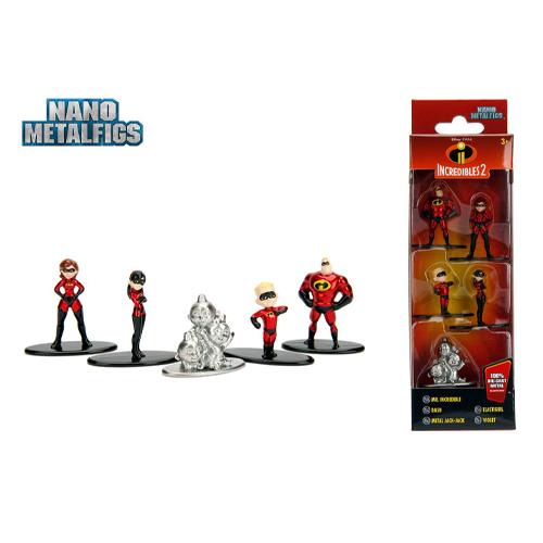 Disney Nano Metalfigs Diecast Mini Figures 5-Pack Incredibles 2