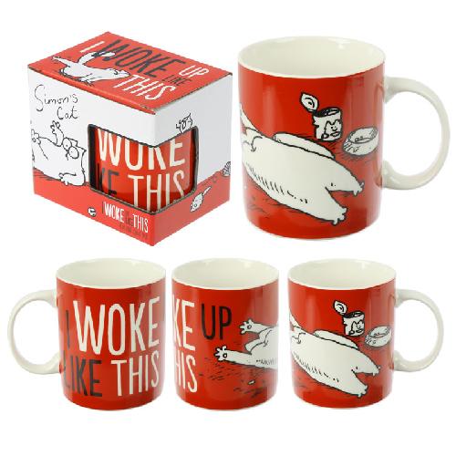 Simon's Cat Porcelain Mug (Woke up like this)