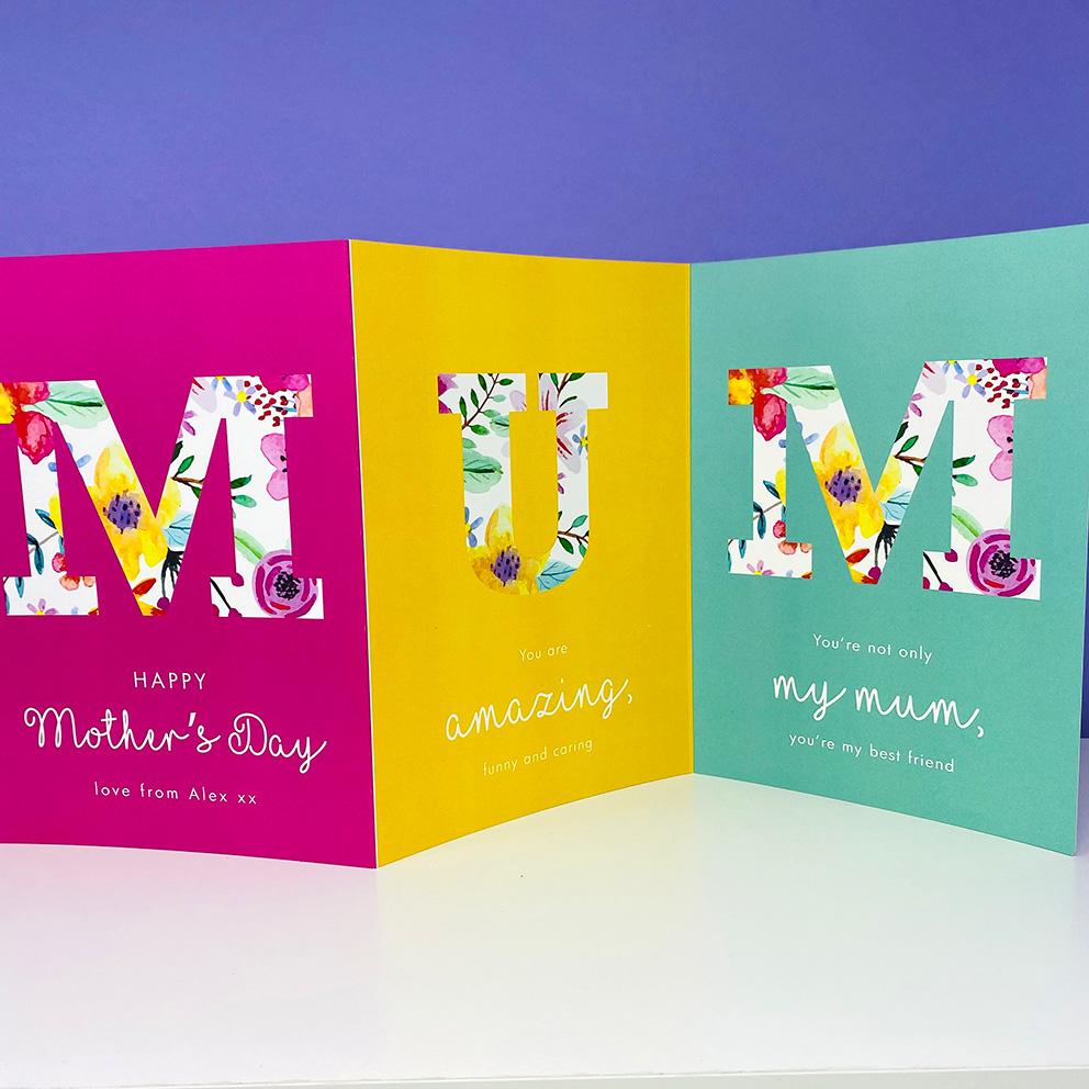 Personalised Mother's Day Card | Gifts for Mums