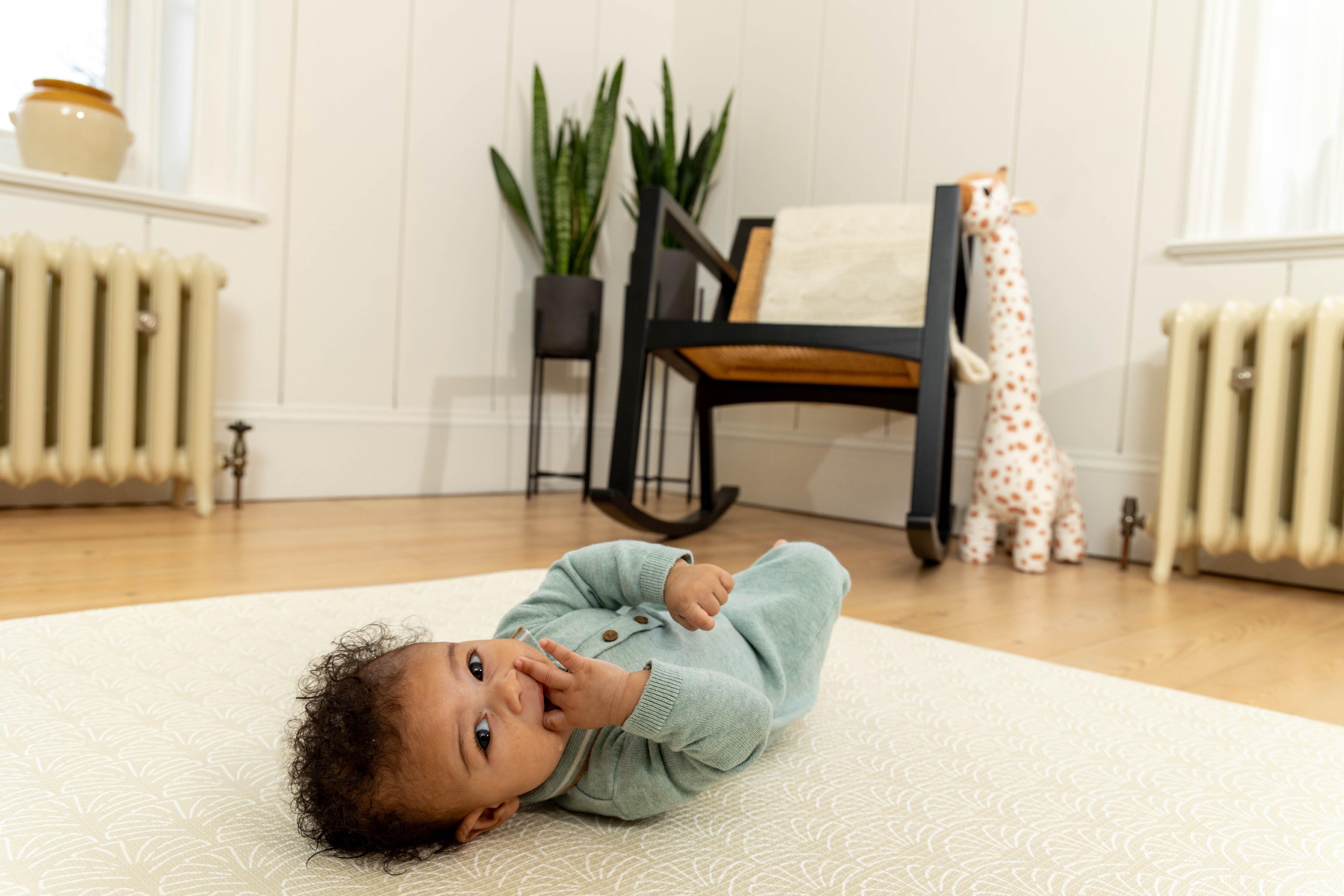 Sage Neptune Playmat – premium padded playmat with soothing colour palette and durable wipe-clean finish.