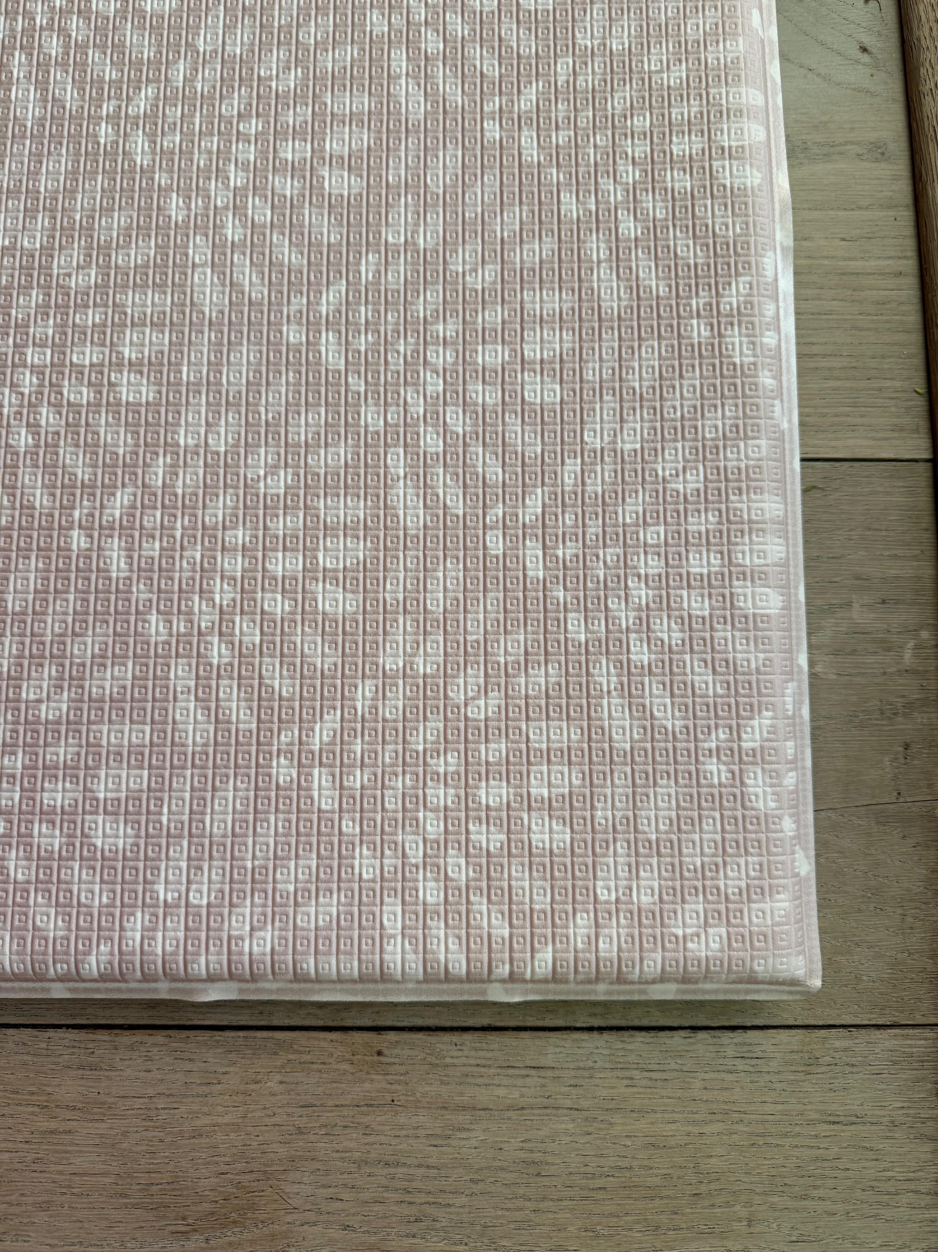 Reversible Scandi Pink playmat – Medium Thalassa design by Little Fae, non-toxic and 1.5 cm cushioned foam surface