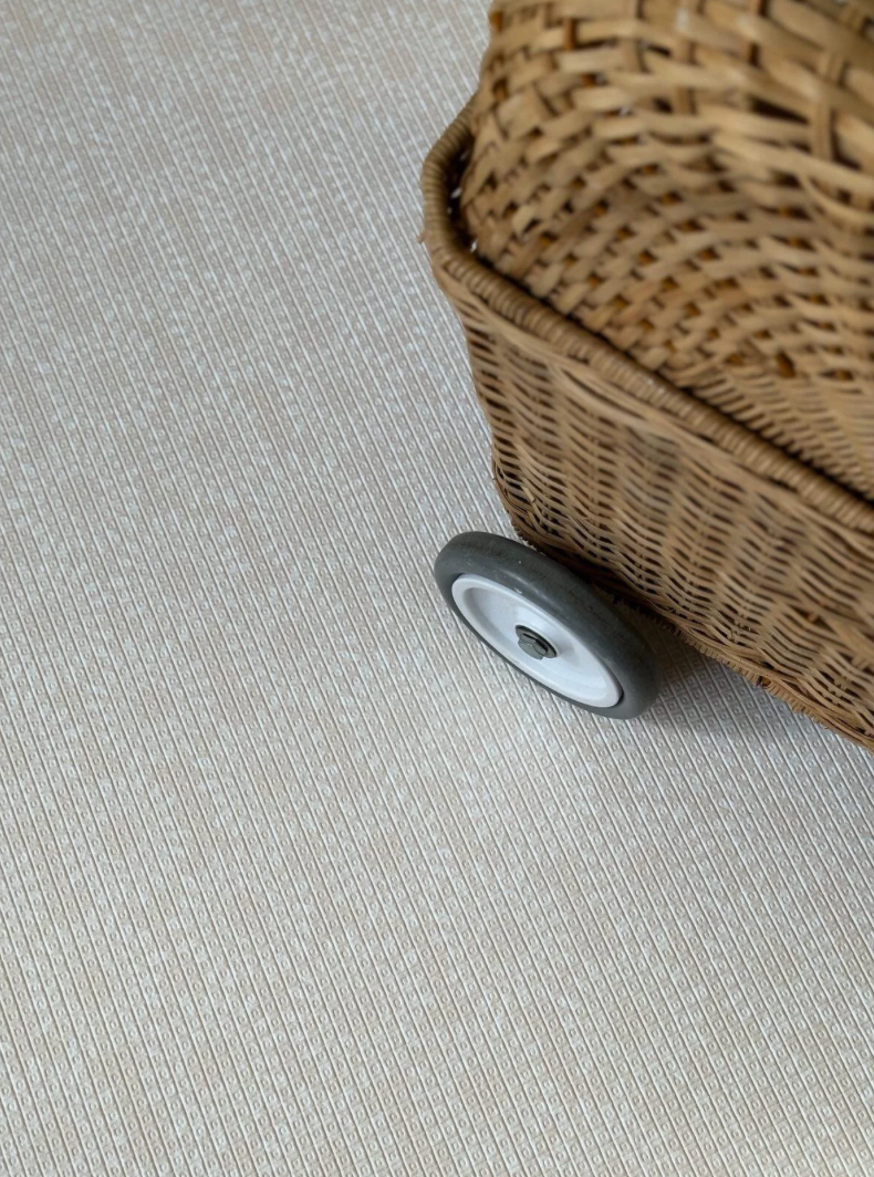 Solana baby playmat in clay blending into modern interiors