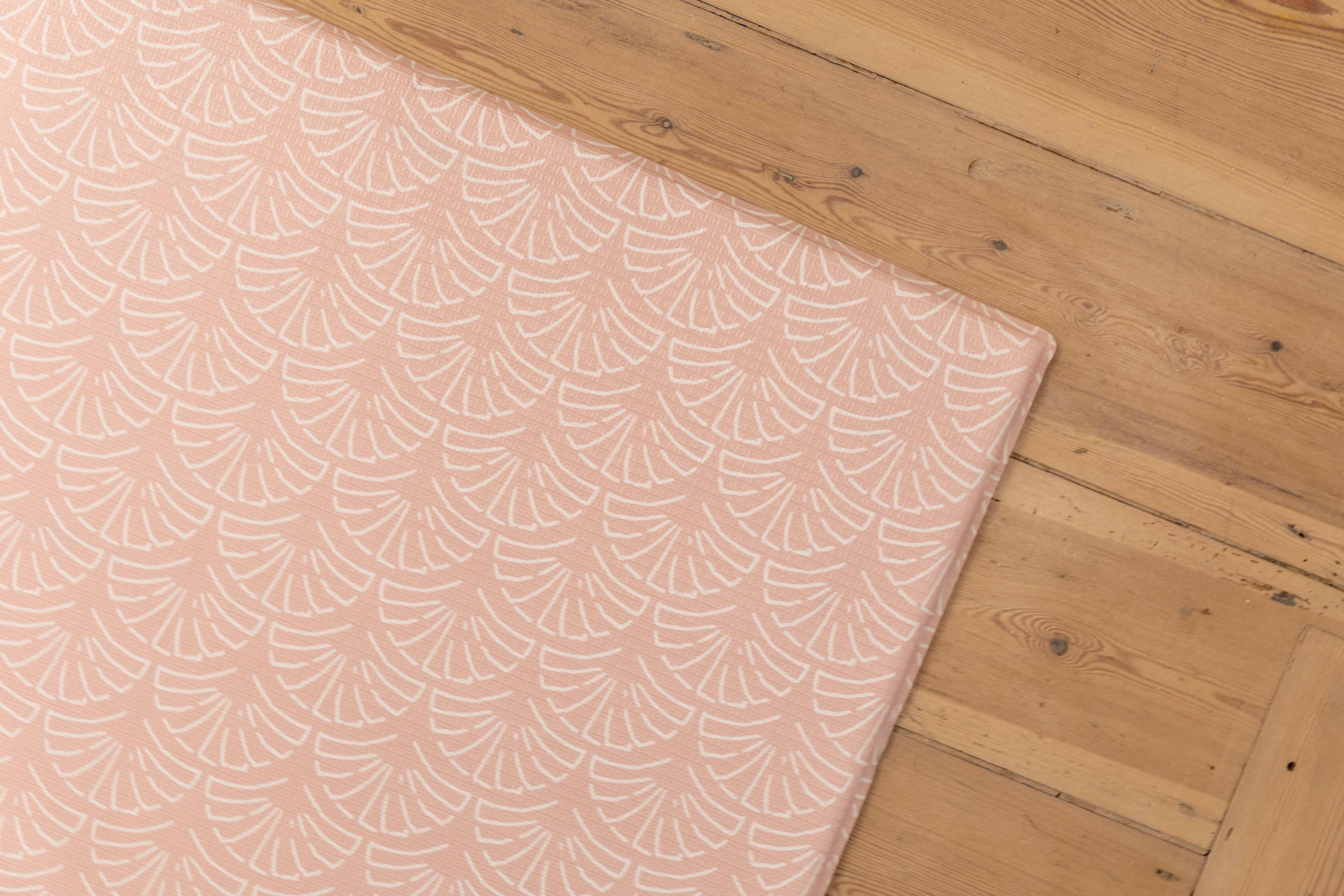 Large Neptune Playmat in Blush Pink β reversible non-toxic baby playmat for modern family homes by Little Fae