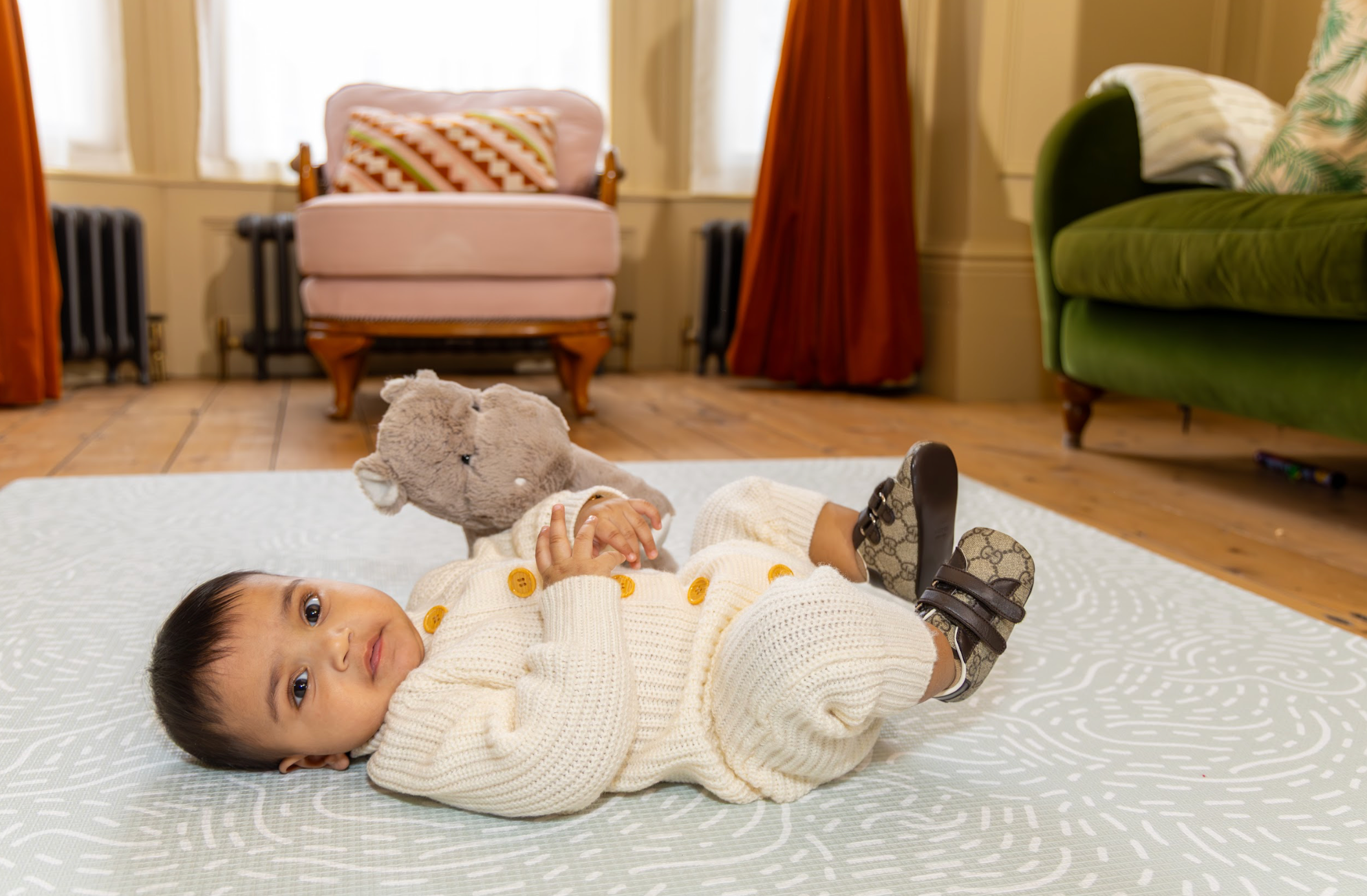 Adventurer Playmat in Soft Sage in the Medium Sized Playmat