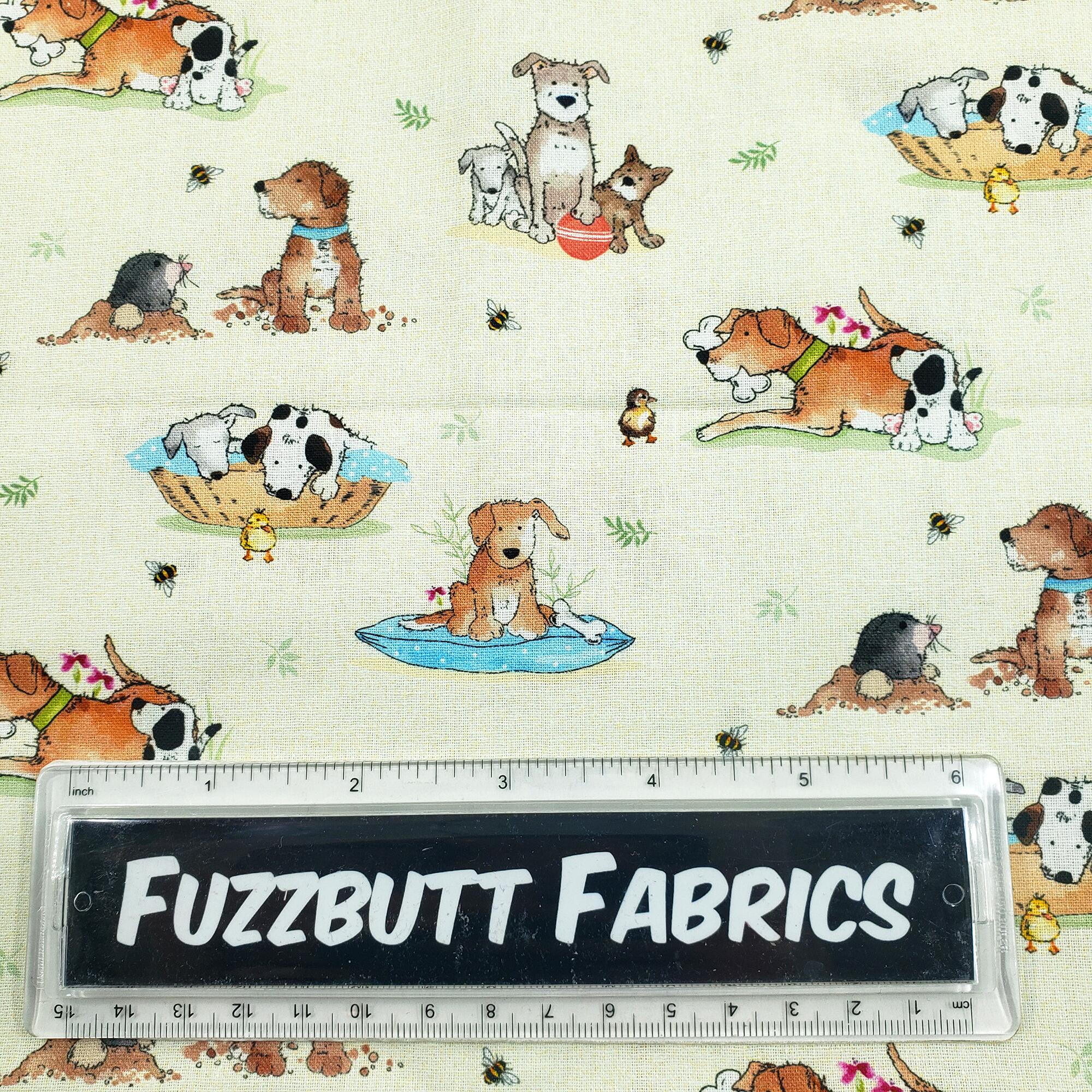 dogs fabric, cotton dog bandana, bones, pets, doggos, dog coat fabric, dog fat quarters