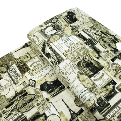 junk journal fabric, vintage paris, vintage adverts, slow stitch, old newspapers, blank quilting, paris nights