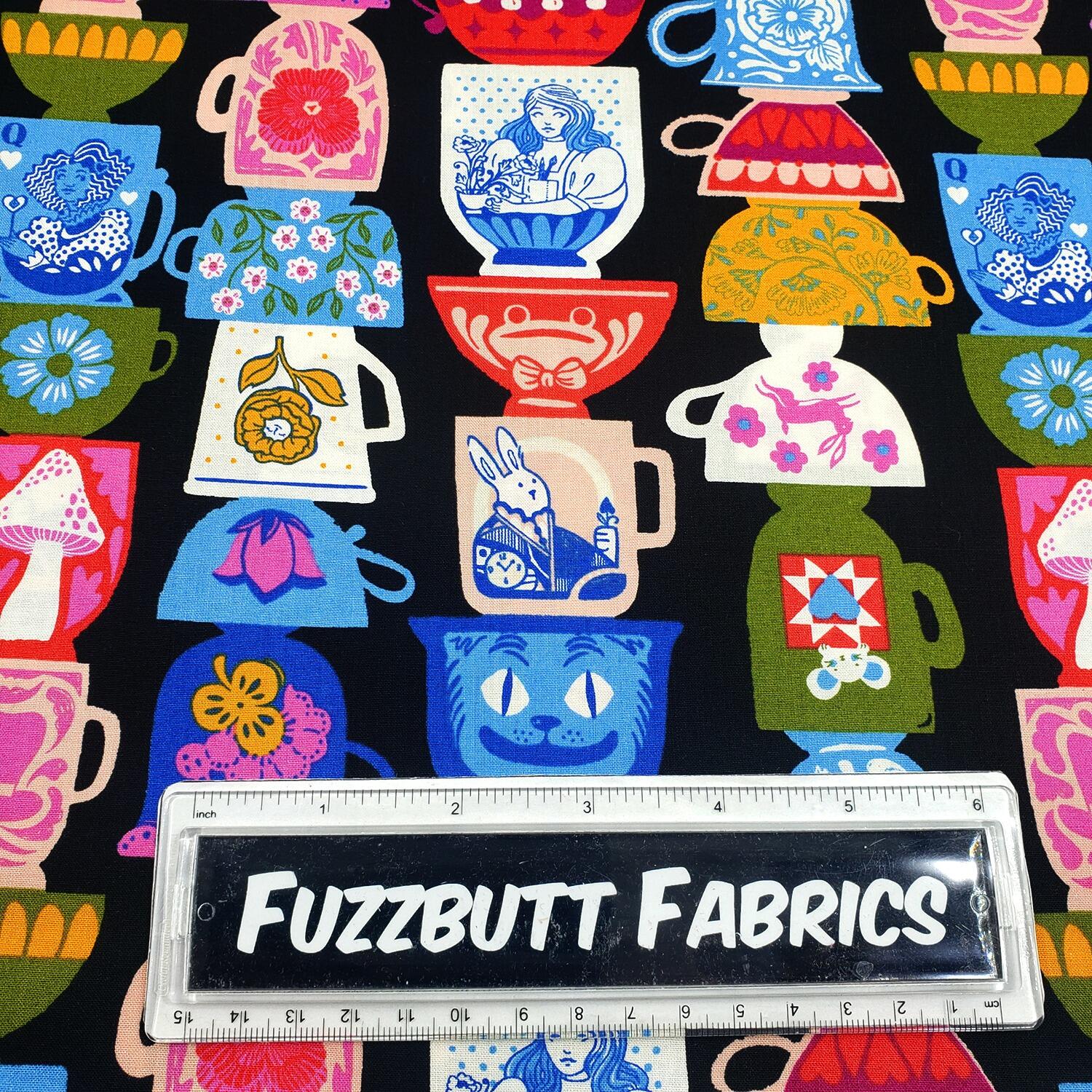 hello alice, ruby star society, alice watts, alice in wonderland, cheshire cat, mad hatter, alice fabric,