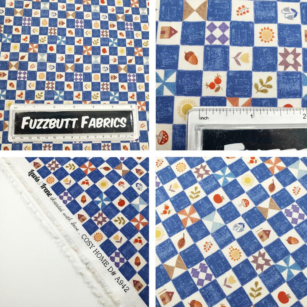lewis & irene, cottagecore fabric, cosy home, patchwork cheater, whimsy cottage fabric, patchwork panels, easy quilt panel