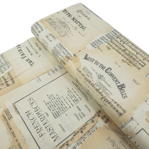 vintage musical sheets, parchment, Riley Blake fat quarter, junk journal fabric, slow stitch, vintage style, fussy cut fabric uk