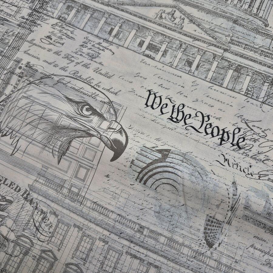 patriotic fabric, americana, the constitution, we the people, 3 sisters, American junk journal fabric, 100% cotton