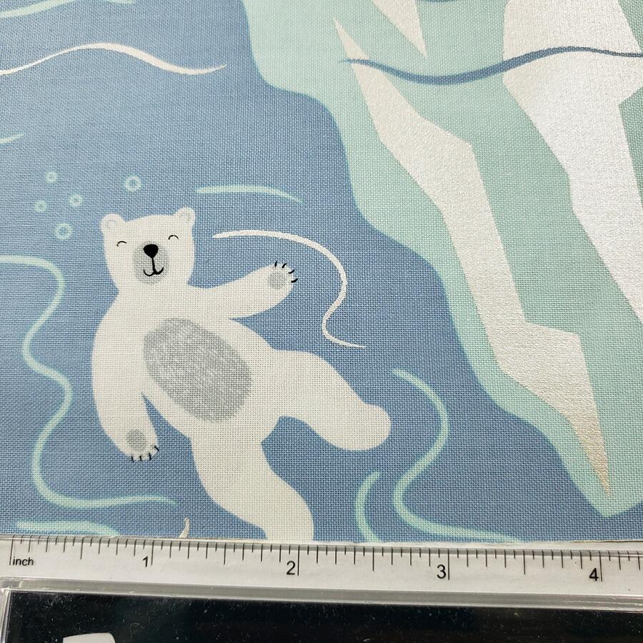 lewis irene, puffins, northern lights, sky dances, polar bears, seals, cotton fabric