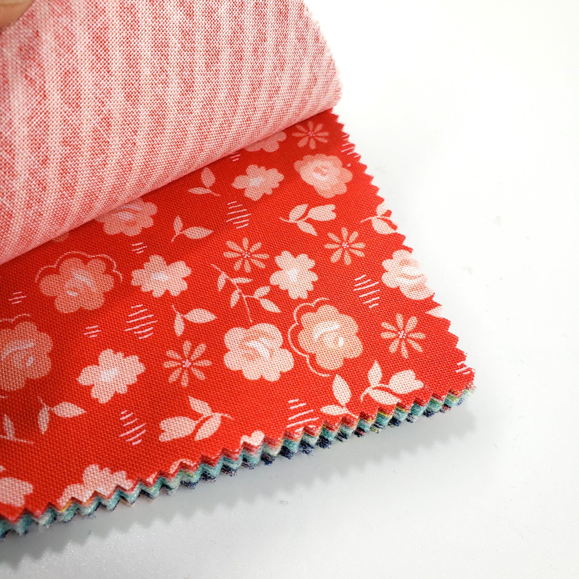 Moda, delightfully yours, sherri & chelsi,charm pack, floral, bright, modern florals, colourful patchwork squares